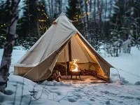Plátěný stan pro jednu osobu